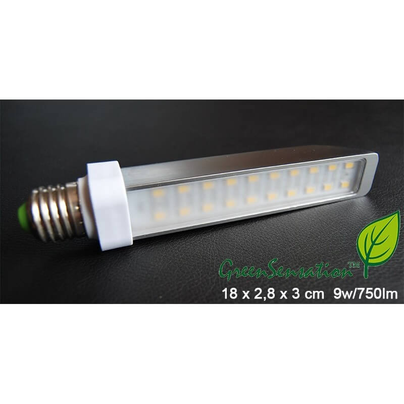 Flache Led 9w E27 Lampe wirtschaftlichen ultra Aluminium Green Sensation