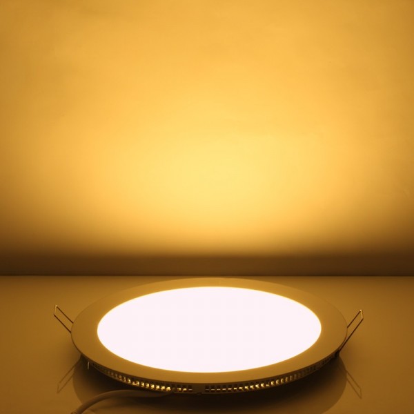 Panneau à LED rond 9w Blanc chaud 14,5 cm + transformateur
