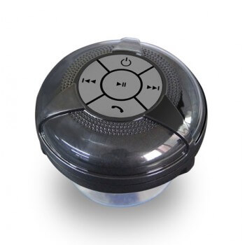 Moisture-resistant black bathroom Bluetooth speaker
