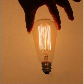 Ampoule vintage 40W bulb Edison E27 ST64 incandescente filaments