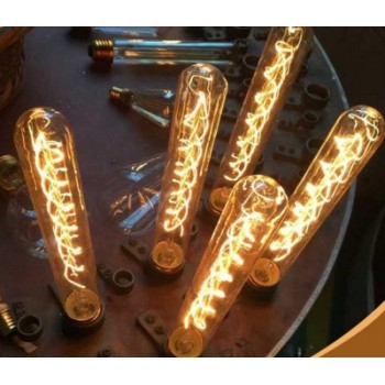 Set of 3 vintage Edison E27 T9-185 bulbs