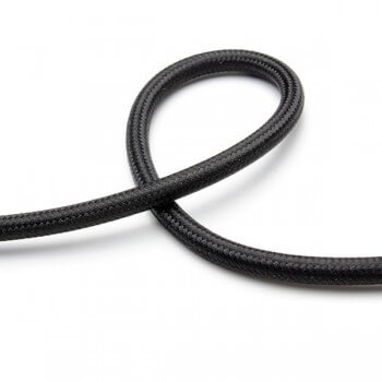 Cable eléctrico tejido negro vintage