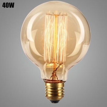 Vintage incandescent bulb 40W E27 G95 bulb Edison