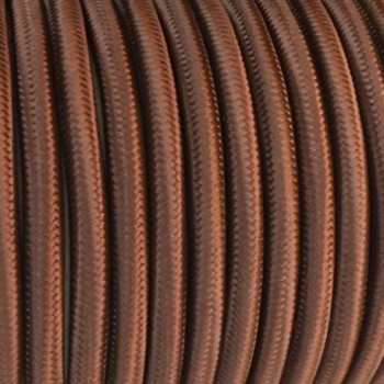 Cable eléctrico tejido marrón
