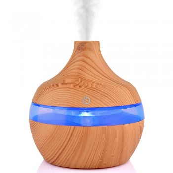 Aceites esenciales 300ml del perfume de la mirada de madera del difusor de la niebla del ABS