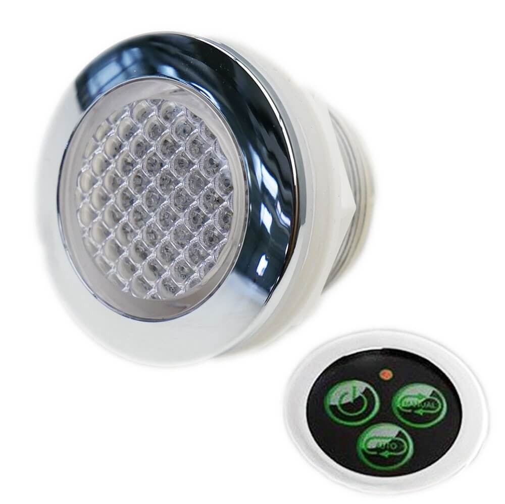 Spot encastrable, IP65, LED, adapté pour chromothérapie, pour cabine de  douche, salle de bain, RGB, 3W, 12V, alimentation Silve A367 - Cdiscount  Maison
