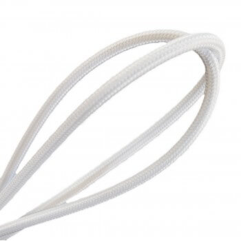 White woven electrical wire