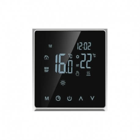 Thermostat de chauffage au sol électrique, eau, microphone, écran