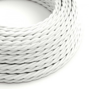 White braided electrical wire