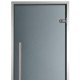 Door for premium Hammam 80 x 190 cm gray tinted vertical handle