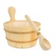 6kw sauna pack with bucket accessories + ladle + stones + aromas