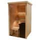 Sauna cabin 121 cm x 118 cm x 202 cm mini 1 or two person sauna stove supplied