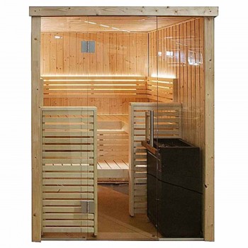 Cabina sauna Harvia 163,5 x 160,7 x 202 cm Riscaldamento per sauna per 2 o 3 persone fornito