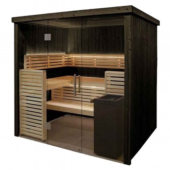 Cabina sauna Harvia 205 x 160 x 202 cm Stufa per sauna per 2 o 3 persone fornita