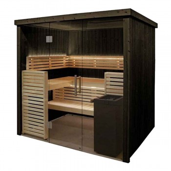 Cabina sauna Harvia 206 x 203 x 202 cm Stufa per sauna per 2 o 3 persone fornita