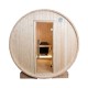 Sauna extérieur Harvia type tonneau avec poêle à bois 180 cm (L) x 220 cm (diamètre)