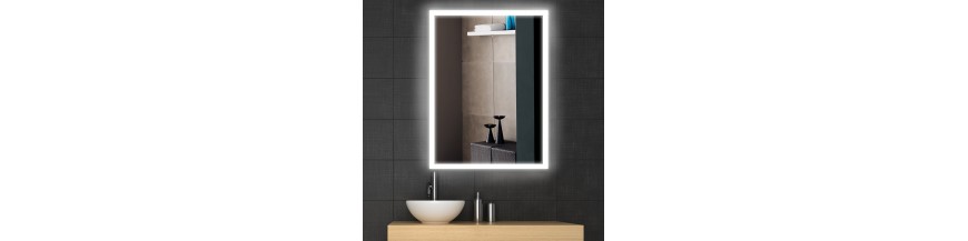 Wall Mirror with Touch LED Lighting