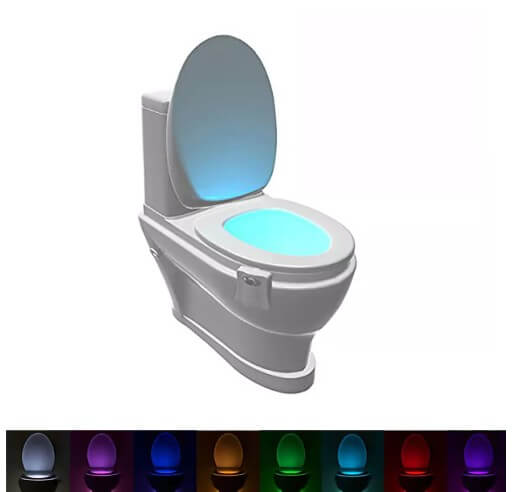 Salle de bains signe capteur LED Toilettes Les toilettes cuvette des  toilettes couvercle lumière - Chine Couvercle de la cuvette des toilettes,  salle de bain de lumière
